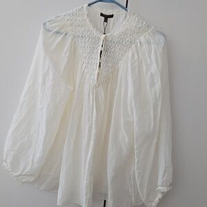 Massimo Dutti Flowy Blouse Romantic Style  XS
